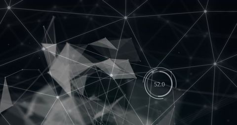 Abstract Network of Connections in Digital Space - Download Free Stock Images Pikwizard.com