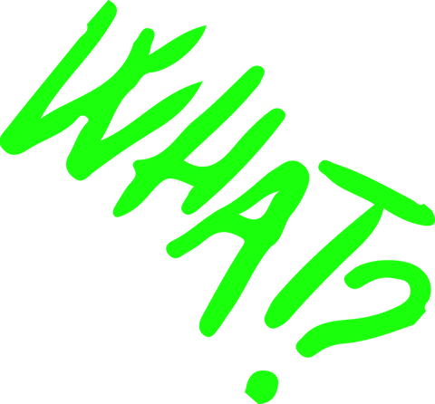 neon green graffiti text what? on transparent background - Download Free Stock Videos Pikwizard.com