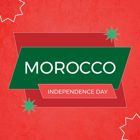 morocco independence day celebration banner design - Download Free Stock Templates Pikwizard.com