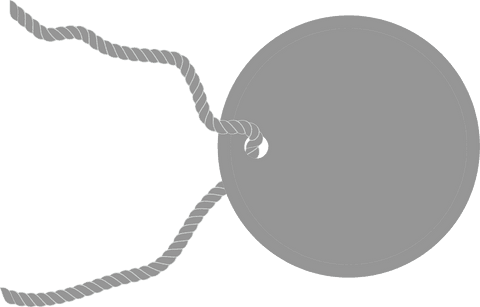 blank grey label with twine on transparent background - Download Free Stock Videos Pikwizard.com