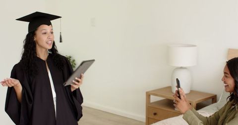 Celebrating graduation at home with technology