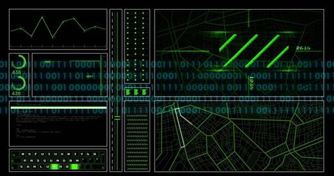 Futuristic Digital Data Processing and Binary Code - Download Free Stock Images Pikwizard.com