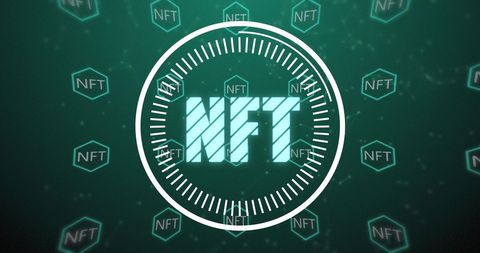 NFT Conceptual Design with Digital Interface Elements