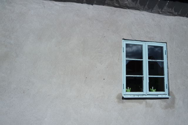 Simple Plaster Wall Facade with Minimalist Window - Download Free Stock Photos Pikwizard.com