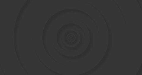 Grey Concentric Circles on Dark Background Digital Art