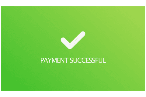 transparent payment confirmation with white checkmark - Download Free Stock Videos Pikwizard.com