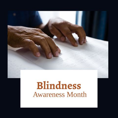 braille readers honoring blindness awareness month - Download Free Stock Templates Pikwizard.com