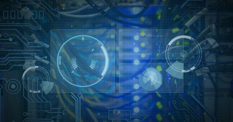 Futuristic Digital Interface with Networking Technology - Download Free Stock Images Pikwizard.com