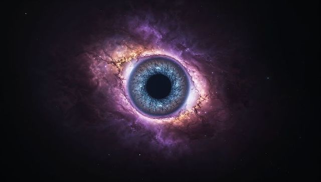 Galactic Visionary: Eye-Shaped Cosmic Formation