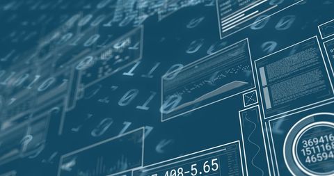 Digital Data Processing Futuristic Interface Design - Download Free Stock Images Pikwizard.com