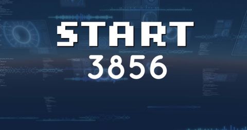 Digital Start Signal with Data Processing Animation Background - Download Free Stock Images Pikwizard.com