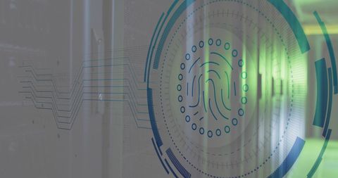 Biometric Fingerprint Technology With Data Codes - Download Free Stock Images Pikwizard.com