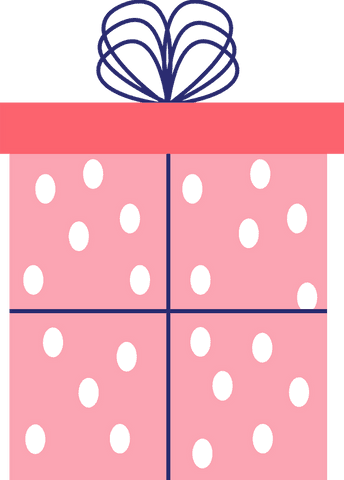 festive pink gift box with polka dots on transparent background - Download Free Stock Videos Pikwizard.com