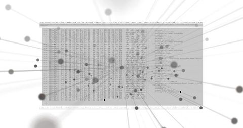 Translucent Code Panel Floating in Abstract Data Network - Download Free Stock Images Pikwizard.com