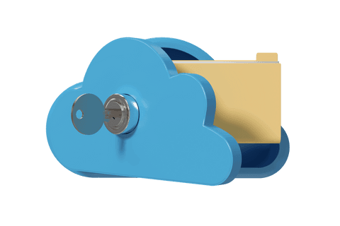 transparent cloud locker containing secure folder with key - Download Free Stock Videos Pikwizard.com