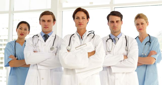 Confident Medical Team in Hospital Environment - Download Free Stock Images Pikwizard.com