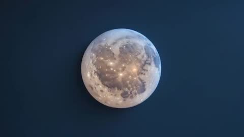 Abstract Sphere with Luminous Network in Deep Blue Space