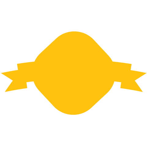 yellow badge with ribbon shape on transparent background for copy space - Download Free Stock Videos Pikwizard.com