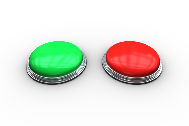 3D Rendered Transparent Background Green and Red Push Buttons - Download Free Stock Videos Pikwizard.com