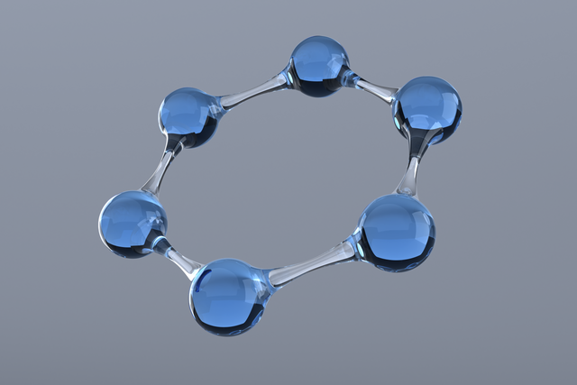 Close-Up Transparent Blue Molecule Model Science Concept - Download Free Stock Videos Pikwizard.com