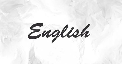 Stylish english text on modern abstract background