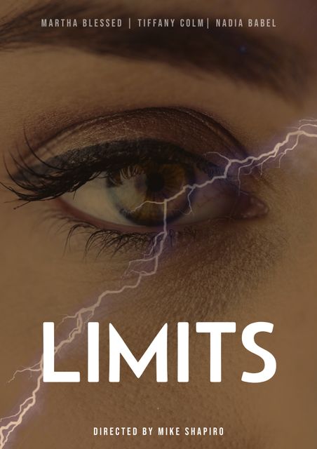 Limits Movie Poster with Eye and Lightning Detail - Download Free Stock Videos Pikwizard.com