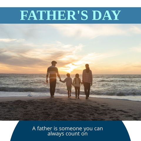 father's day celebration with family at the beach - Download Free Stock Templates Pikwizard.com