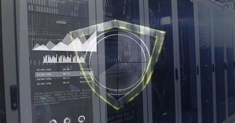 Data Security Shield in Modern Server Room