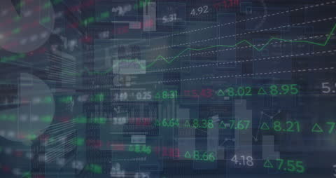 Digital Grid Financial Data Animation