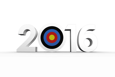 Transparent Illustration of 2016 with Archery Target on Background - Download Free Stock Videos Pikwizard.com