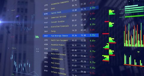 Digital Financial Data Analysis Over Urban Background - Download Free Stock Images Pikwizard.com