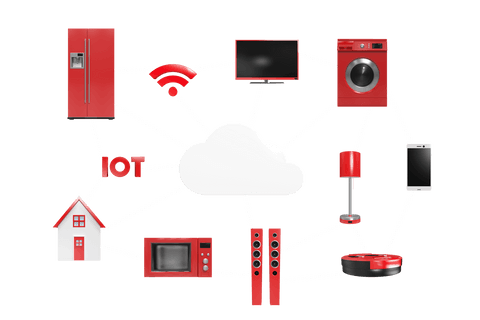 Smart Home Icons with Cloud Network on Transparent Background - Download Free Stock Videos Pikwizard.com