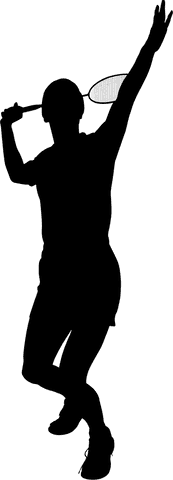 Transparent Silhouette Illustration of Female Badminton Player - Download Free Stock Videos Pikwizard.com