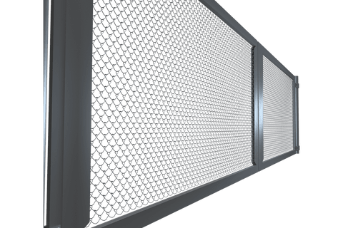 transparent grey metal fence for secure outdoor gates - Download Free Stock Videos Pikwizard.com