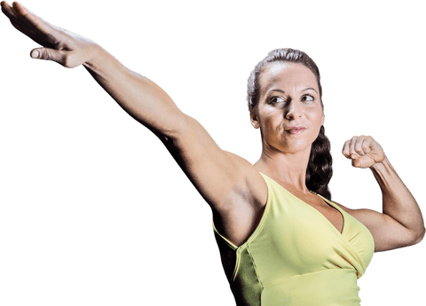 beautiful athlete stretching hands isolated transparent - Download Free Stock Videos Pikwizard.com