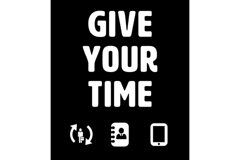 Give your time text on transparent background vector design