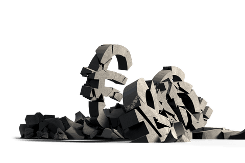 Crumpled Euro Currency Symbols on Transparent Background - Download Free Stock Videos Pikwizard.com