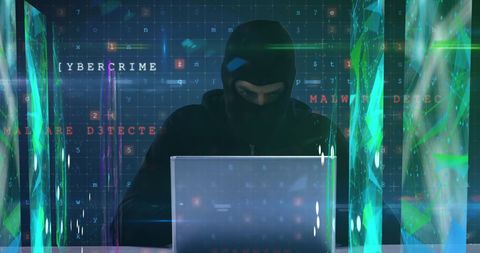 Mystique of Cybercrime Hacker and Digital Connections - Download Free Stock Images Pikwizard.com