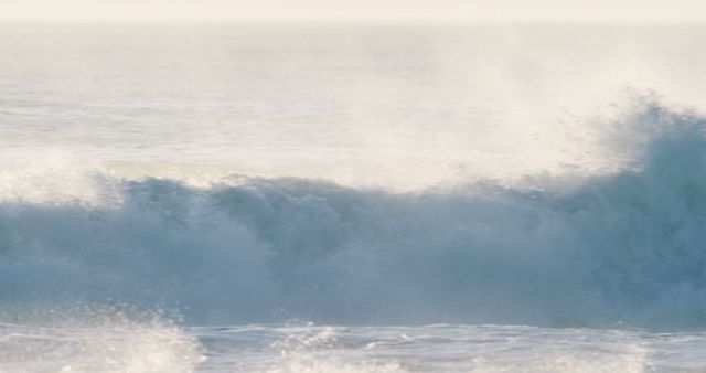 Majestic Ocean Waves Crashing in Golden Sunrise Light - Download Free Stock Images Pikwizard.com