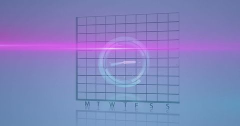 Futuristic Digital Calendar with Neon Pink Glow - Download Free Stock Images Pikwizard.com