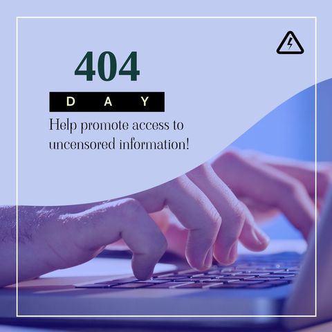 404 day awareness for uncensored information - Download Free Stock Templates Pikwizard.com