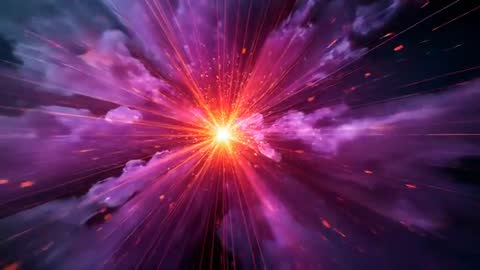 Explosive Cosmic Flare Emerges in Vibrant Space Nebula