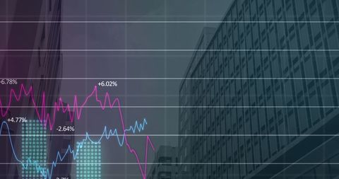 Business Data Analysis Against City Skyscrapers - Download Free Stock Images Pikwizard.com