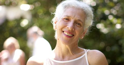 Joyful Senior Bride at Outdoor Celebration - Download Free Stock Images Pikwizard.com