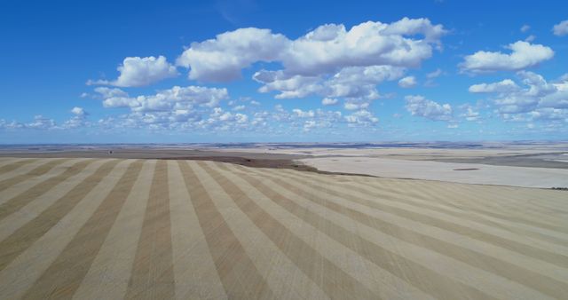 Scenic Aerial View of Vast Agricultural Farmland with Cloudy Sky - Download Free Stock Images Pikwizard.com