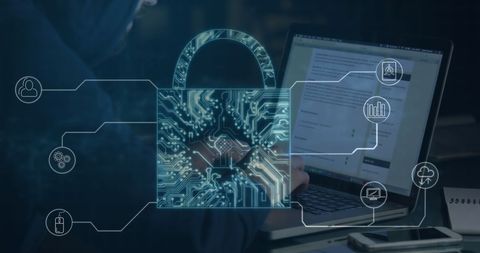 Digital Security Expert Analyzing Cybersecurity Data - Download Free Stock Images Pikwizard.com