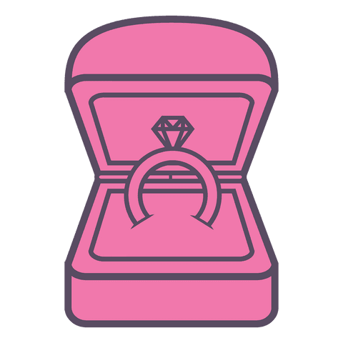 pink engagement ring box on transparent background - Download Free Stock Videos Pikwizard.com