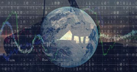 Global Market Trends with Digital Financial Analytics - Download Free Stock Images Pikwizard.com