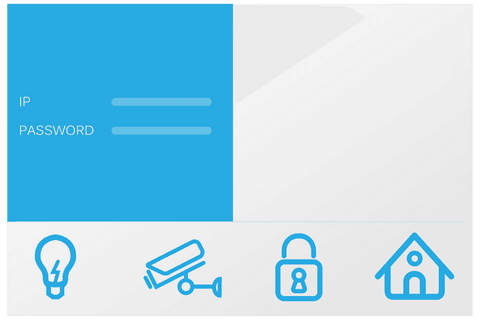 Transparent Smart Home Interface Illustration with Security Elements - Download Free Stock Videos Pikwizard.com