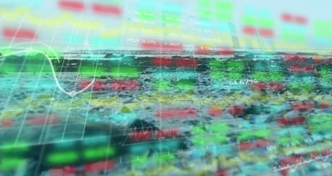 Digital Market Analytics Merged with Pollution Impact Imagery